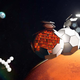 Representación de una futura estación espacial autoensamblada TESSERAE en órbita alrededor de Marte.